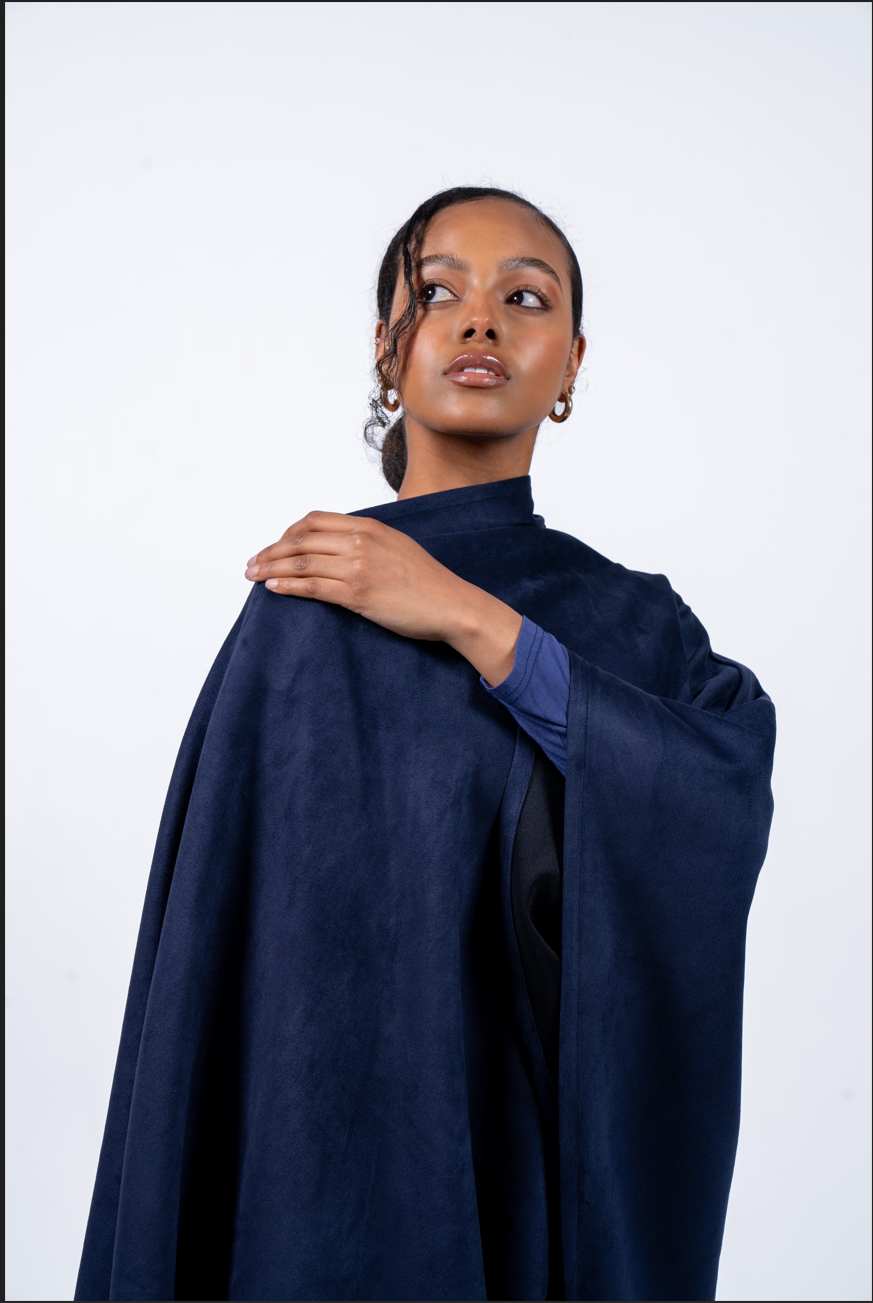 Suede Abaya in the shade Layl (Navy)