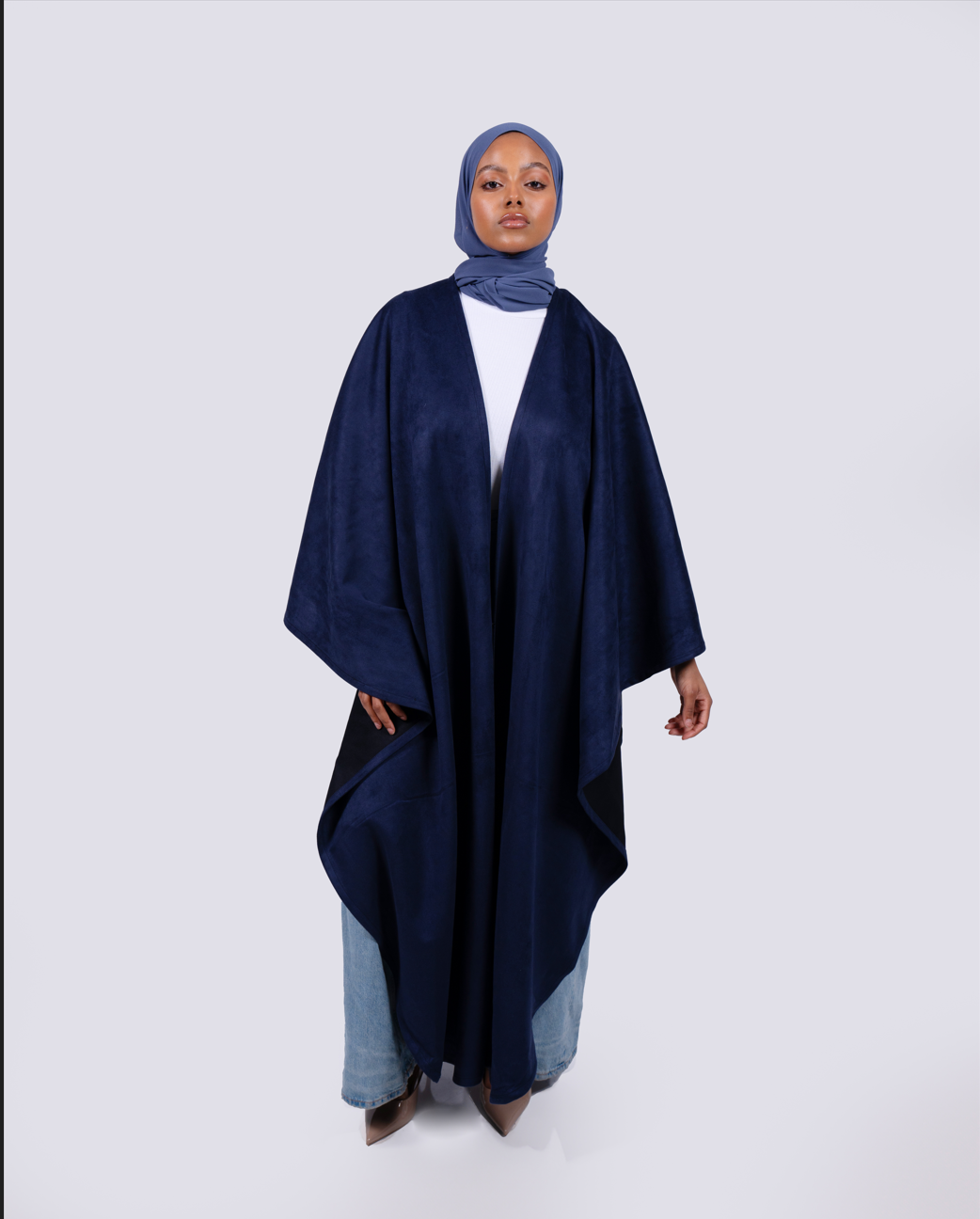 Suede Abaya in the shade Layl (Navy)